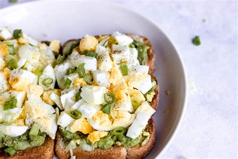 hard boiled avocado toast